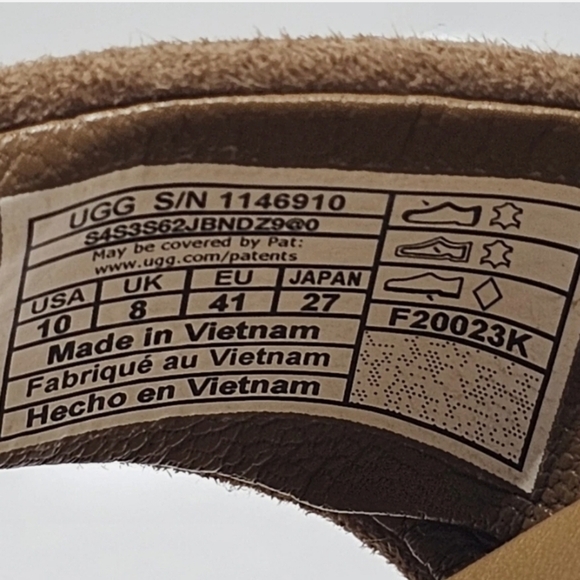 UGG Women's Brown Wedge Sandals - Picture 5 of 6